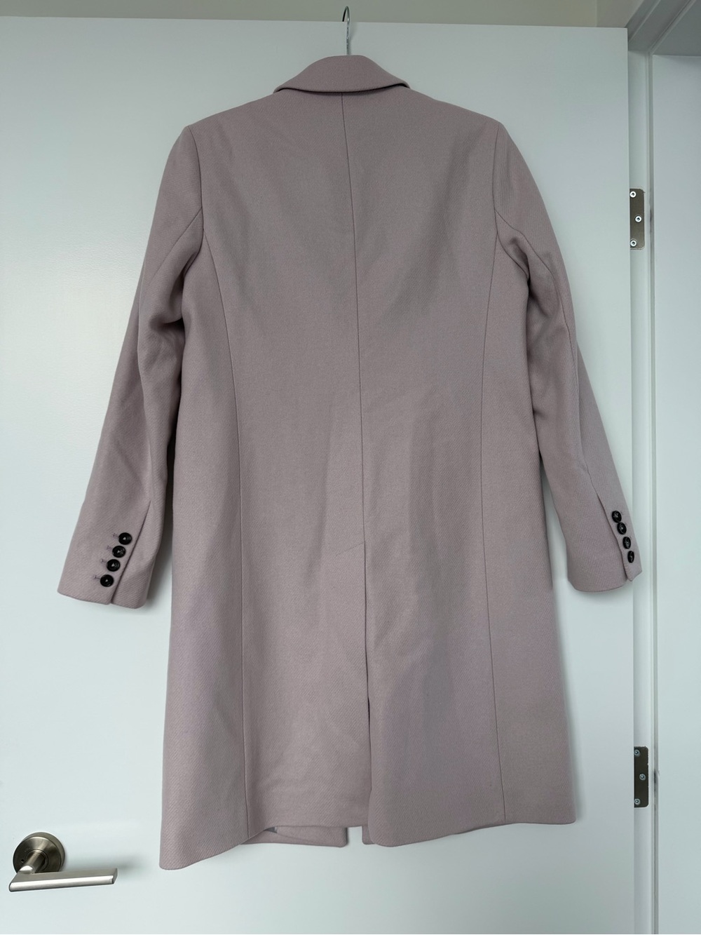 PS Paul Smith Cashmere Blend Epsom Single-Breasted Wool Coat Blush Pink 40 $1050 - Picture 7 of 9